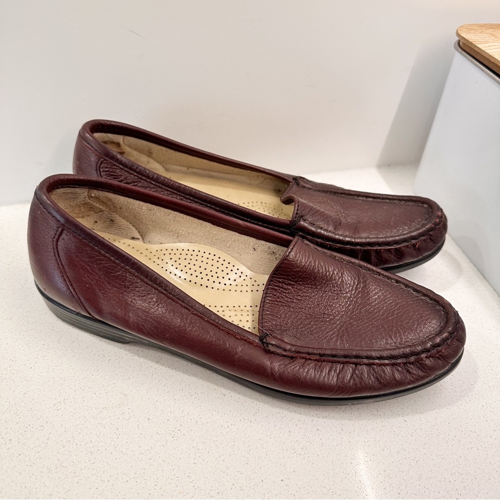 Sas Tripad Comfort Womens Size 8.5 N Shoes Loafers Brown Leather Slip On Narrow